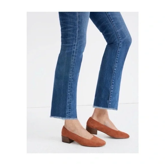 MADEWELL Cali Demi Boot Cut Crop Fringe Hem Jeans - Picture 2 of 9